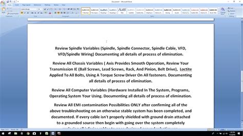 cnc troubleshooting protocol